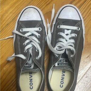 Converse Gray and White Chuck Taylor Sneakers